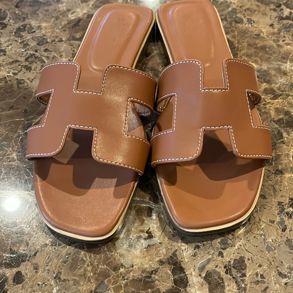 HERMES Oran Slide Sandals size 42 - Picture 5 of 10